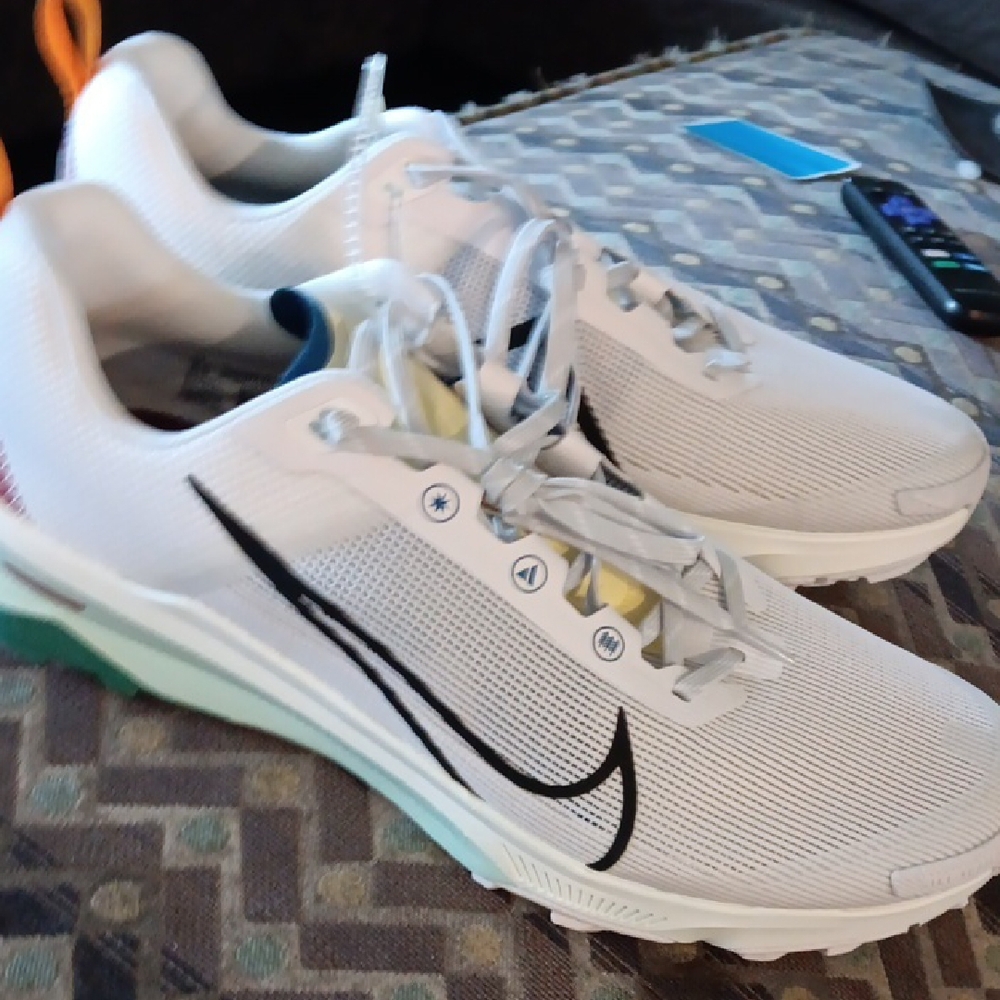 White and Black Athletic Sneakers